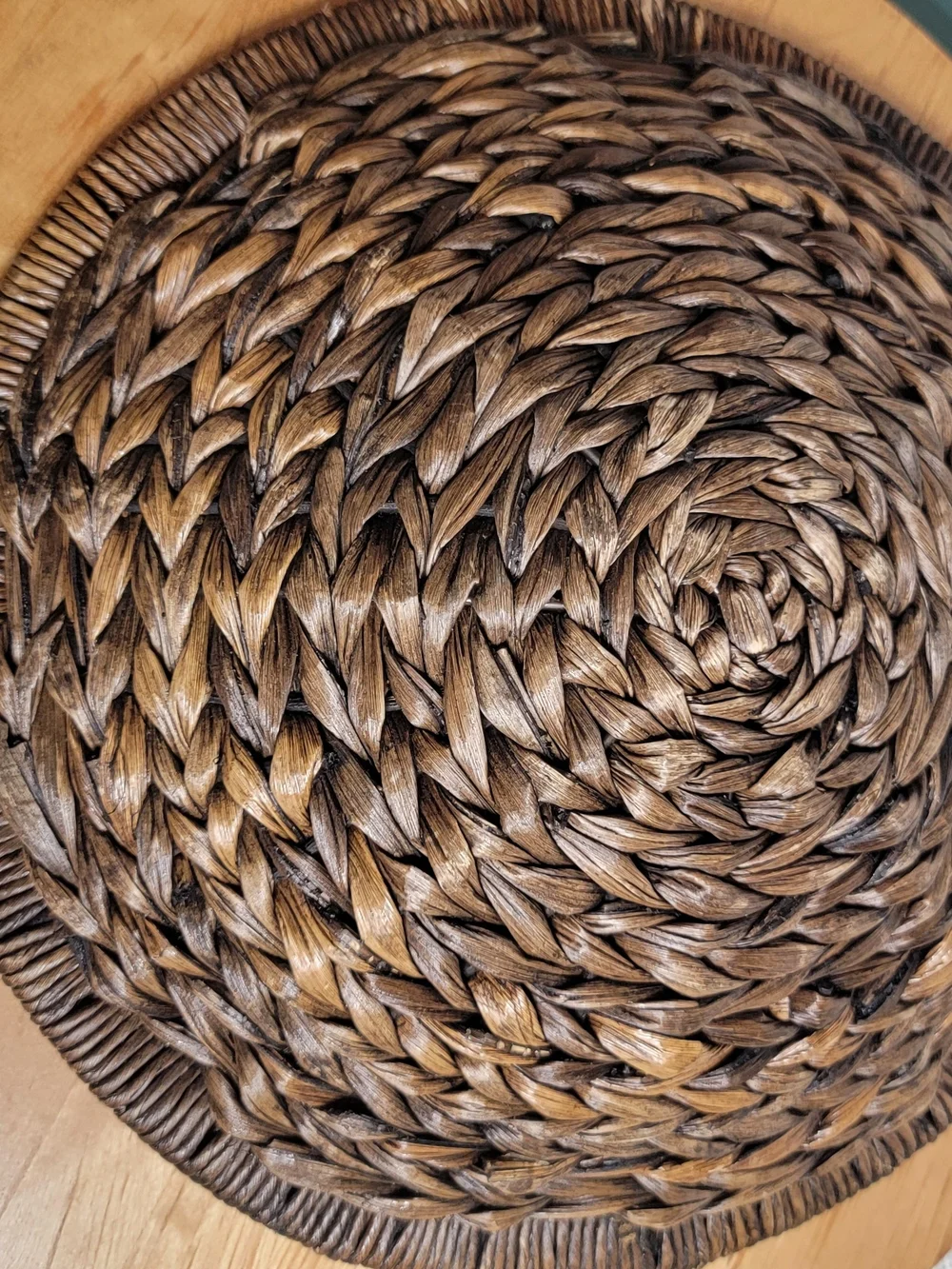 Source Unknown Handwoven Seagrass Basket - Brown